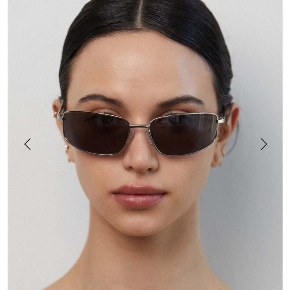 Elegant Silver and Black Sunglasses
